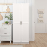 Freestanding 71" Storage Organizer Pantry Cabinet for Kitchen with Adjustable Shelves by Latitude Run