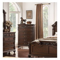 Antique Cherry / Antique Walnut Wooden 1pc Chest Of Drawers Storage Bedroom Furniture Unique Design by Astoria Grand