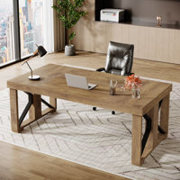 70.86" Executive Computer Desk, Large Wooden Home Office Desk by Gracie Oaks