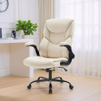 Ergonomic Office Chair With Footrest, Home Desk Chair Lumbar Support&Footrest, High Back Computer Chair by Inbox Zero