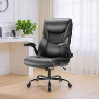 Ergonomic Office Chair With Footrest, Home Desk Chair Lumbar Support&Footrest, High Back Computer Chair by Inbox Zero