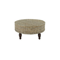 Round Rattan Coffee Table by Bay Isle Home
