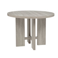 Oak Wood 42" Inch Round Dining Table by Gracie Oaks