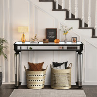 Black Mirror Console Table by House of Hampton