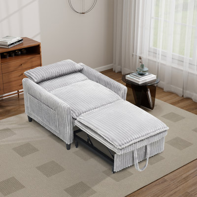 Accent Multi-function Single Sofa Bed Chaise Lounge,armchair;corduroy by Mercer41