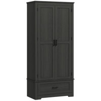 69" Tall Kitchen Pantry Storage with 2 Doors, Drawer and Adjustable Shelves by Lark Manor
