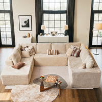 Nathasa No Assembly Required Upholstered Sectional, Free Combination Sofa For Living Room, Home Theater