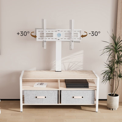 Tv Stand With Two Drawers, Fabric, Suitable For 37-65-inch Tv by 17 Stories