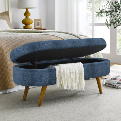 Rustic Style Solid wood Entryway Multifunctional Storage Bench with Safety Hinge (Espresso + Beige) by Corrigan Studio