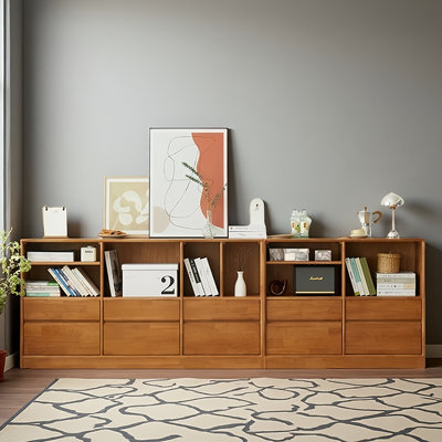 Ghirasim Solid wood bookcase with drawers