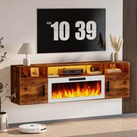 Floating Fireplace Tv Stand 70