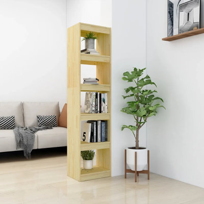 vidaXL Solid Wood Pine Book Cabinet/Room Divider Storage Rack Multi Colors