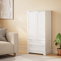 Bayview Elinna 63” Tall Kitchen Pantry with 2 Drawers, 3 Shelves, Handleless Design, Waterproof MDF Construction by Winston Porter
