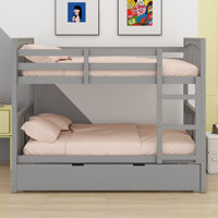Bunk Bed With Trundle And Ladder by Harriet Bee