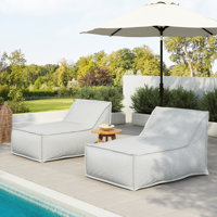 Brody Outdoor Bean Bag Lounge Chair With Removable Cover by Trule