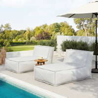 Brody Outdoor Bean Bag Lounge Chair With Removable Cover by Trule