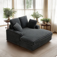 Plush Sofa Bed Chair For Living Room – Sleeper Chair With Armrests & Throw Pillows, Convertible Indoor Chair Bed, Comfortable Folding Lounge Chair by Mercer41