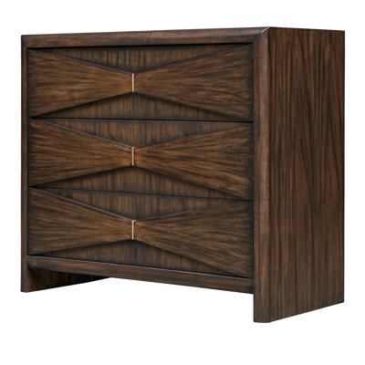 Bowtie 3 Drawer Mid-Century Chest by Loon Peak