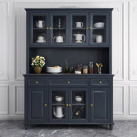 American-style Poplar Wall-mounted Food Storage Cabinet by Canora Grey