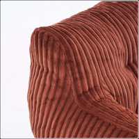 Comfortable Plush Corduroy Bean Bag Chair Filled With Premium Memory Foam For Relaxation by Trule
