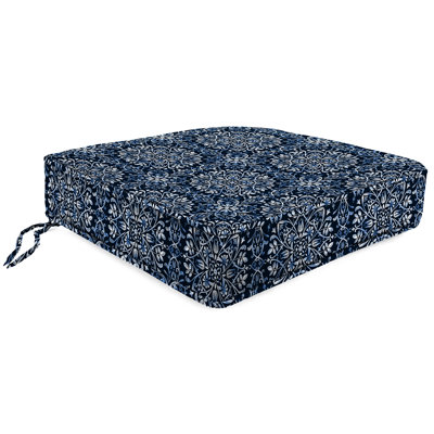 22.5" x 22.5" Outdoor Deep Seat Cushion with Ties and Welt by Bay Isle Home