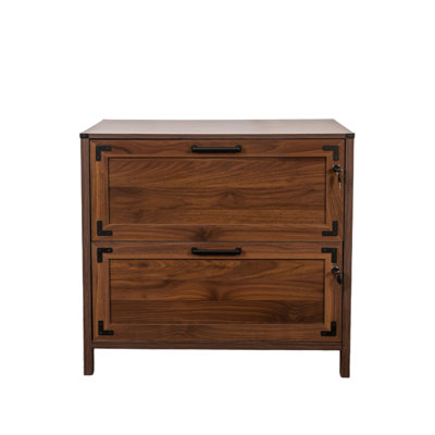 File Cabinet with 2 Drawers and Lock by Millwood Pines