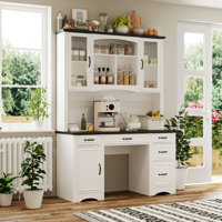 Pantry Cabinet With Strong Storage And Power Outlets by Lark Manor