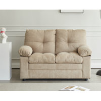57" Upholstered Pillow Top Arm Loveseat by Ebern Designs