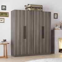 70.9" H 4-Door Large Wardrobe Armoire by Latitude Run