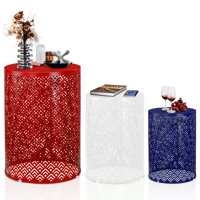 Outdoor Round Metal Stackable Side Table(Set Of 3) by Ebern Designs