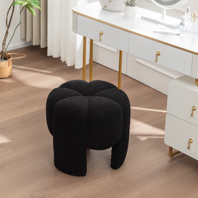 Faux Fur Make-Up Chair by Ebern Designs