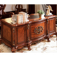 A large desk in European classical style by Fleur De Lis Living