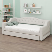 Upholstered Daybed With LED Belt And 2 Drawers by Latitude Run