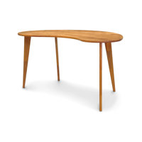 Sage Kidney Desk With Wood Legs by George Oliver