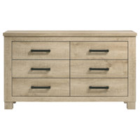 Brewington 6-drawer Bedroom Dresser Weathered Oak by Gracie Oaks