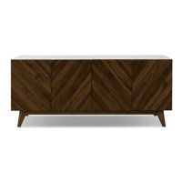Soren 70" Chevron Wood Grain Pattern Sideboard by George Oliver