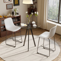 3 PCS Round Bar Table and Bar Stools Set by Ebern Designs