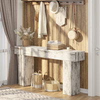 63" Console Table, Farmhouse Entryway Table for Living Room by Millwood Pines