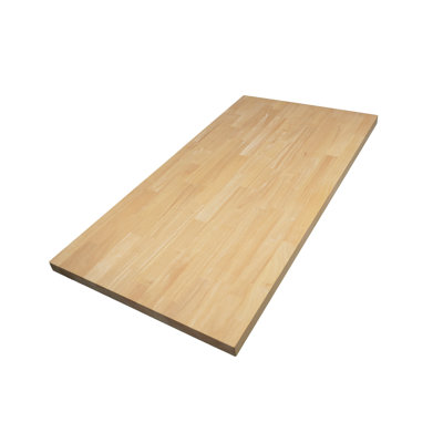 4 ft x 25 in x 1.5 in Solid Wood Butcher Block Countertop with Square Edge by Ebern Designs