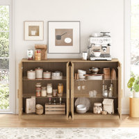 Wood Sideboard Storage Buffet 2 Doors Buffet Cabinet by Ebern Designs