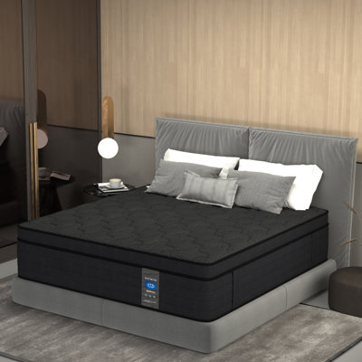 10"/12"/14" Gel Memory Foam Pocket Spring Hybrid Mattresses In A Box Pressure Relief Medium Firm for Motion Isolation CertiPUR-US by Ebern Designs
