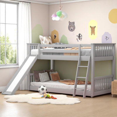 Floor Bunk Bed With Slide by Latitude Run
