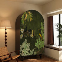Simple Flower And Bird Color Printed Wardrobe by Charlton Home