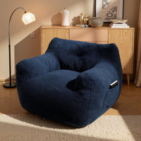 New Teddy Fabric Adult Bean Bag Chair by Trule