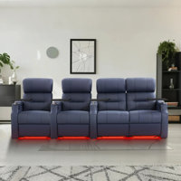 Sofa Power Reclining Electricity Sofa Power Recliner Loveseat Chair Top Grain Leather Movie Chair Gaming Seat With USB Charging Tray Table Cup Holders