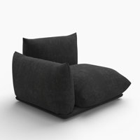 Minarik Upholstered Modern Chenille Fabric One-Armed Chair by Ebern Designs