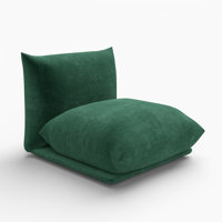 Minarik Upholstered Modern Chenille Fabric Armless Chair by Ebern Designs