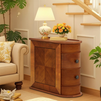 Narrow 2 Drawers End Table Set by Lark Manor