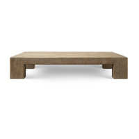 Ravello Extra Large Coffee Table 81Wx56Dx17H Weathered Gray by Gracie Oaks