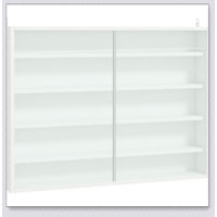 5-Tier Display Cabinet, Glass Display Case with 2 Doors by Ebern Designs